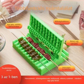 Otthoni barbecue hússzúró eszköz, multifunkcionális gyors hússzúrás készülék nagy nyársakhoz
