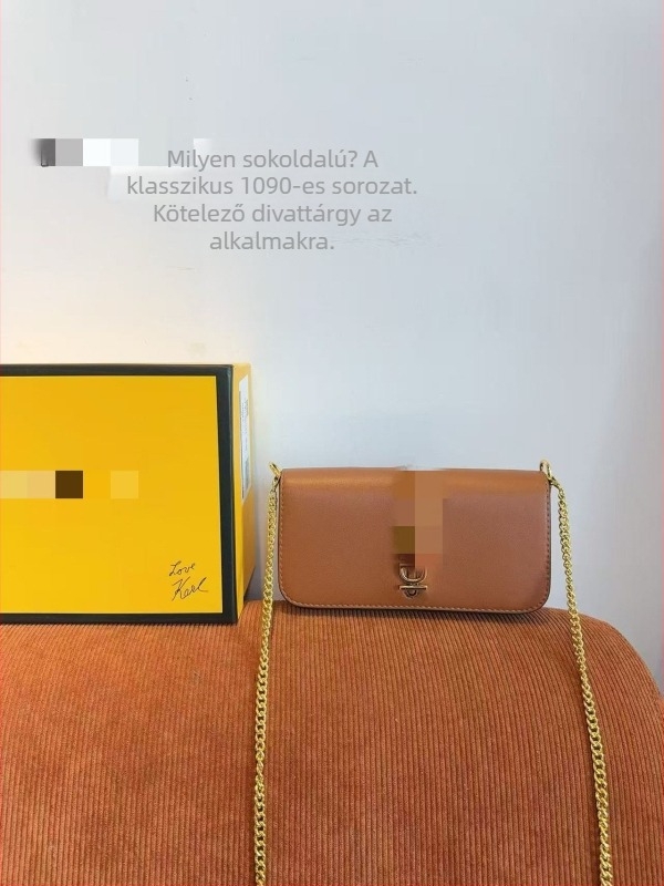 Sokoldalú női táska láncos vállpánttal, használható keresztbodyként, clutch és akordeon stílusú
