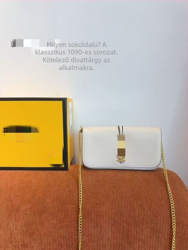 Sokoldalú női táska láncos vállpánttal, használható keresztbodyként, clutch és akordeon stílusú