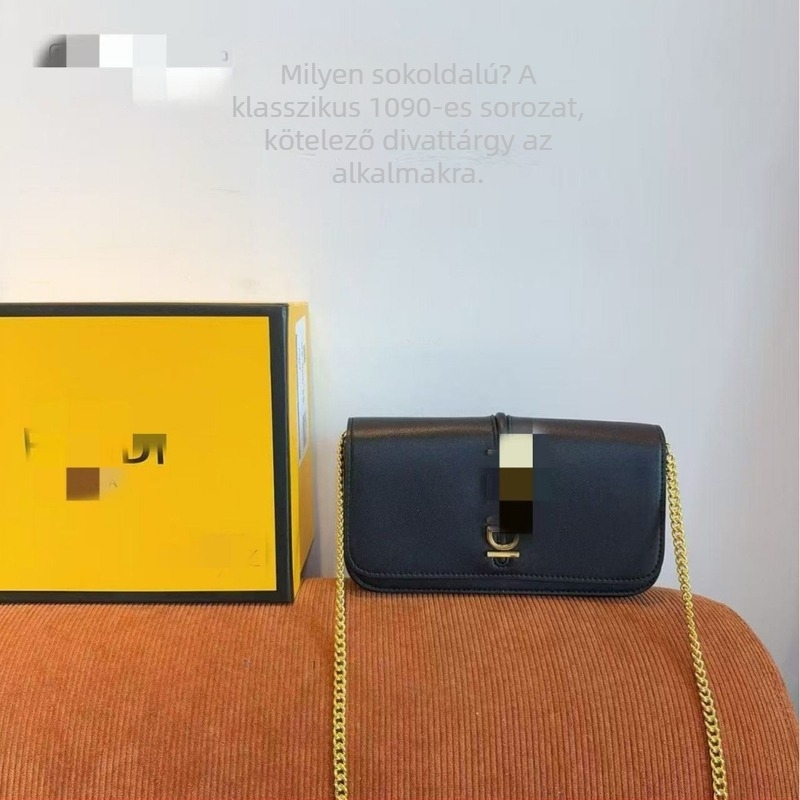 Sokoldalú női táska láncos vállpánttal, használható keresztbodyként, clutch és akordeon stílusú