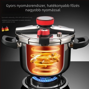 Három fokozatú forgó robbanásbiztos nyomásfőző edény, nagy kapacitású, 304 rozsdamentes acélból, háztartási használatra