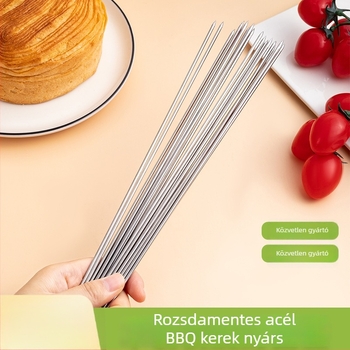 Egyszer használatos rozsdamentes acél grillnyársak