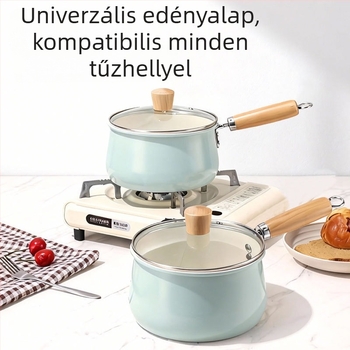 Kis kerámia baba etető fazék, tapadásmentes felülettel, levesekhez és tésztákhoz, nordic stílus, otthoni és éttermi használatra