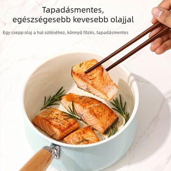 Kis kerámia baba etető fazék, tapadásmentes felülettel, levesekhez és tésztákhoz, nordic stílus, otthoni és éttermi használatra