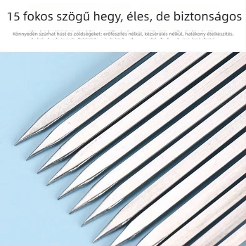 Rozsdamentes acél BBQ nyársak grillshez, kompatibilis a függő sütővel, grill eszközök