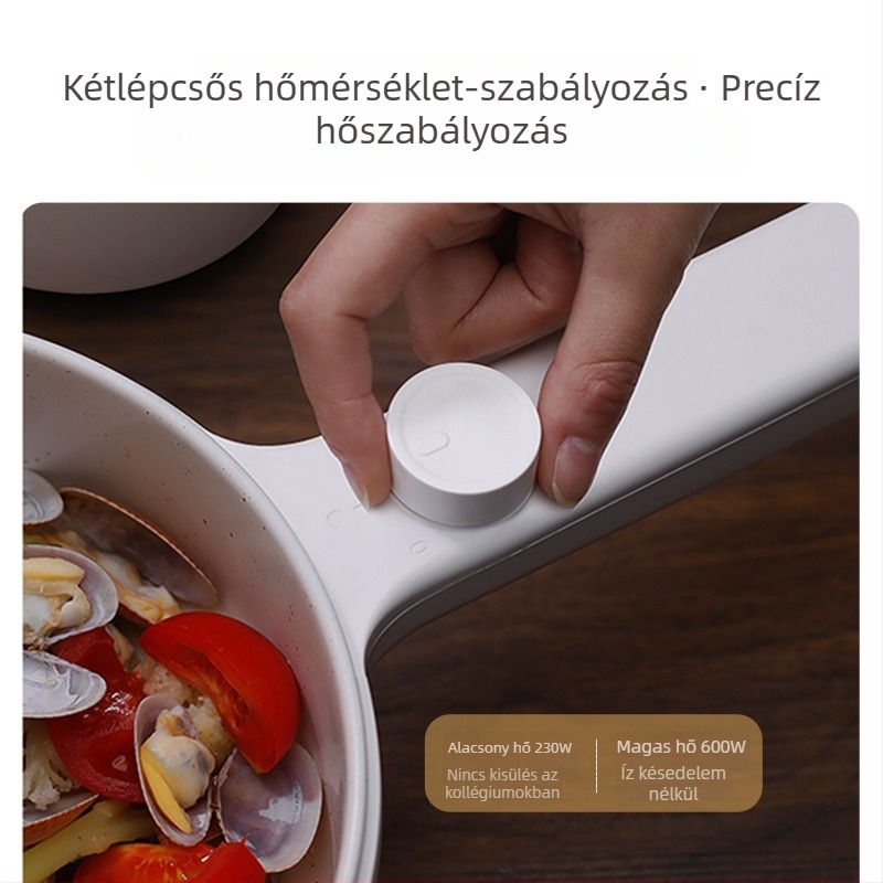 Ankale elektromos főzőedény, multifunkcionális diákszobára, mini tészta főzőedény, 600W, 1,5L