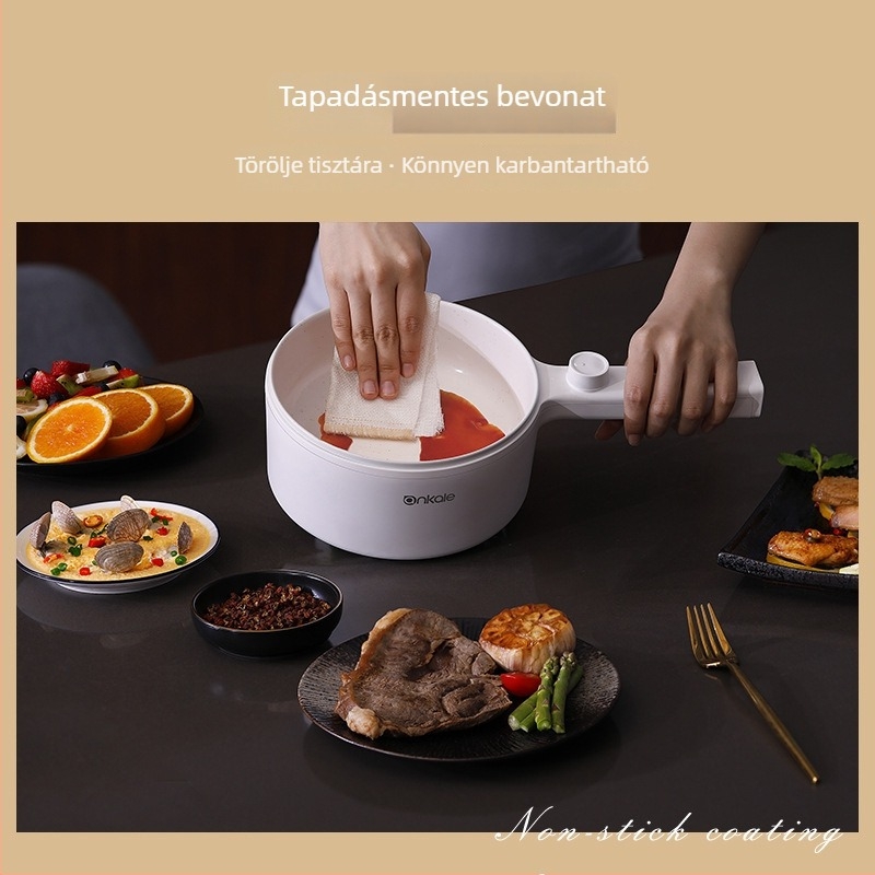 Ankale elektromos főzőedény, multifunkcionális diákszobára, mini tészta főzőedény, 600W, 1,5L