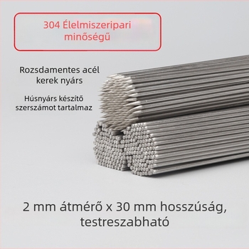 304 rozsdamentes acél környársak grillsütőhöz, bárány kebabhoz