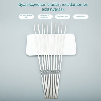 Rozsdamentes acél grillnyárs bárányhúshoz