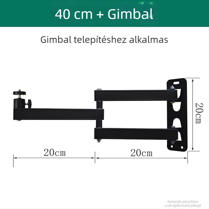 Teleszkópos univerzális monitor- és kameratartó