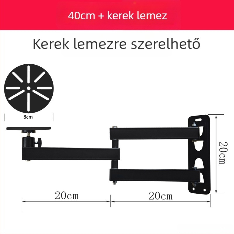 Teleszkópos univerzális monitor- és kameratartó