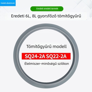 szilikon tömítőgyűrű nyomás alatti főzőedényhez, méretek 20/22/24/26 cm