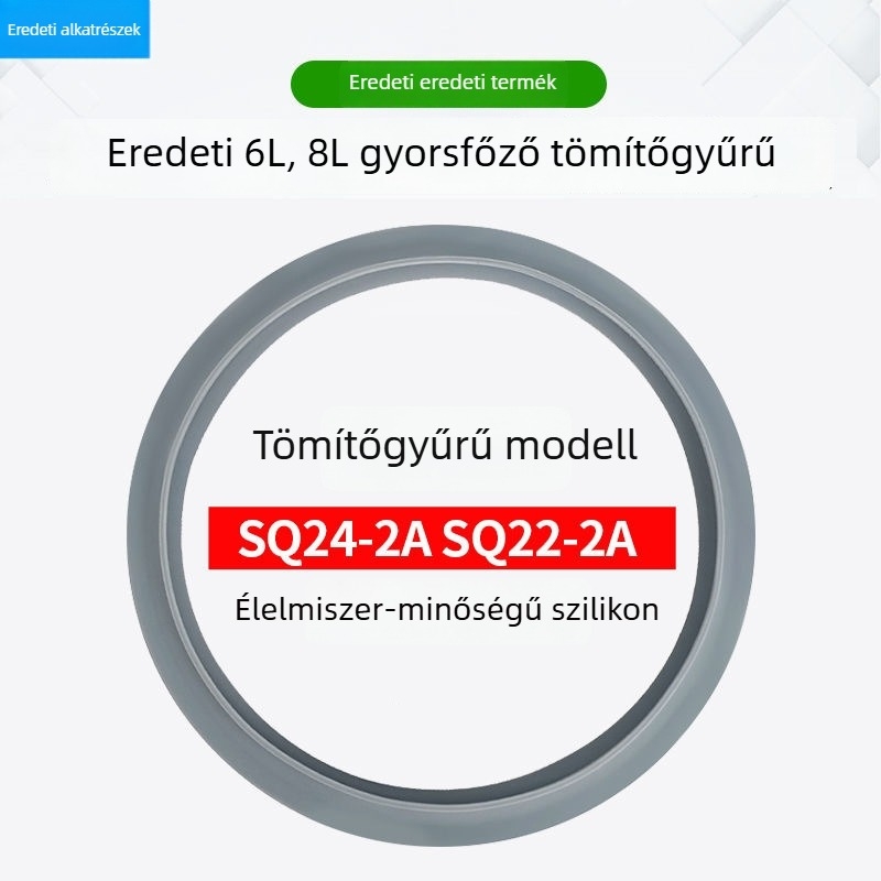 szilikon tömítőgyűrű nyomás alatti főzőedényhez, méretek 20/22/24/26 cm