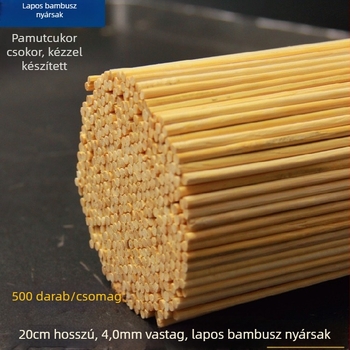 Bambusz kézműves készlet: DIY virágcsokorhoz, zászlórúdhoz és madárkalitkához