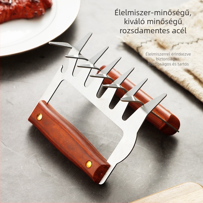 Medve karma alakú húsdaráló, csirke- és marhahúshoz, grill-konyhai eszköz