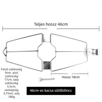 Rozsdamentes acél sült kacsa klipek, kacsa horogok, állványok és BBQ eszközök