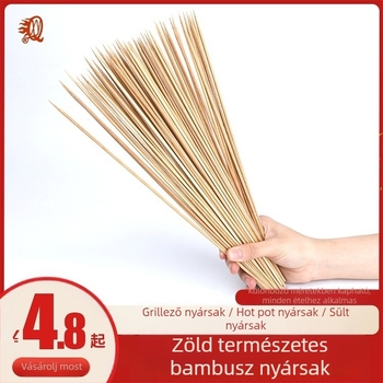 Egyszer használatos bambusznyársak barbecue-hoz és forró fazékhoz, gluténnyársak is
