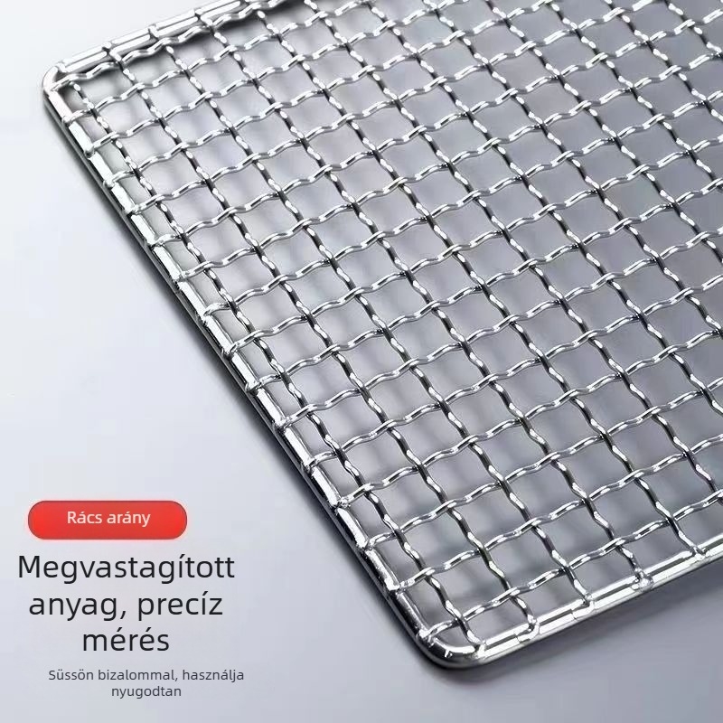 Téglalap alakú grillrács húsokhoz és zöldségekhez