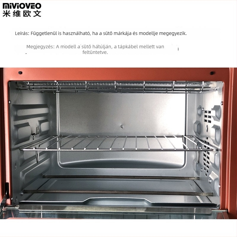 A5L tapadásmentes sütőedény, kompatibil a Hay's 40L-es elektromos sütőjével; C40C41 grillrács, rozsdamentes acél zománcozott tartó