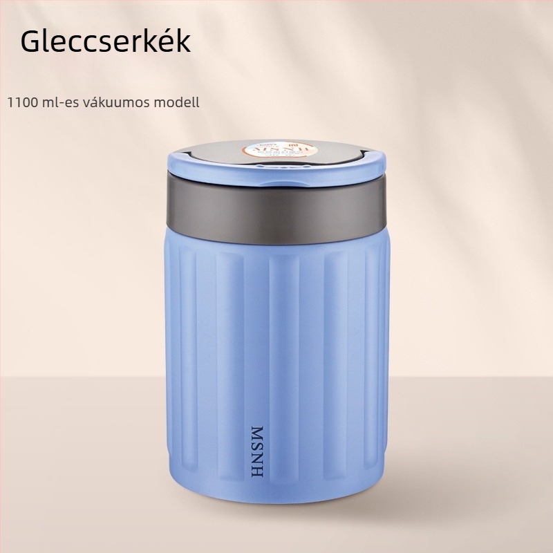304 rozsdamentes acélból készült vákuum-izolált ebédes doboz, hordozható Bento doboz, 800–1000 ml, diákoknak és irodai dolgozóknak