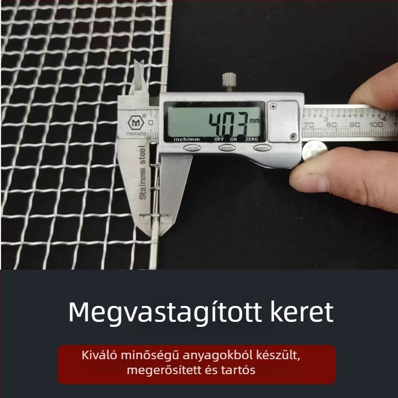 304 rozsdamentes acél téglalap alakú grillháló – sütőhöz