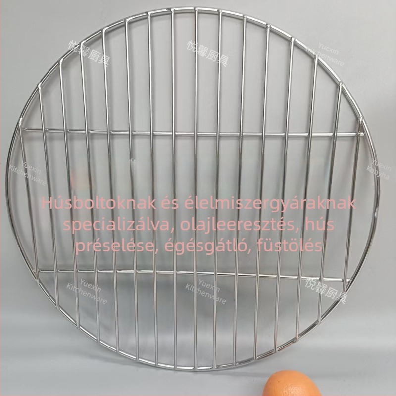 Személyre szabott 304 rozsdamentes acél tömör grillrács párolt húsokhoz; tapadásmentes barbecue háló