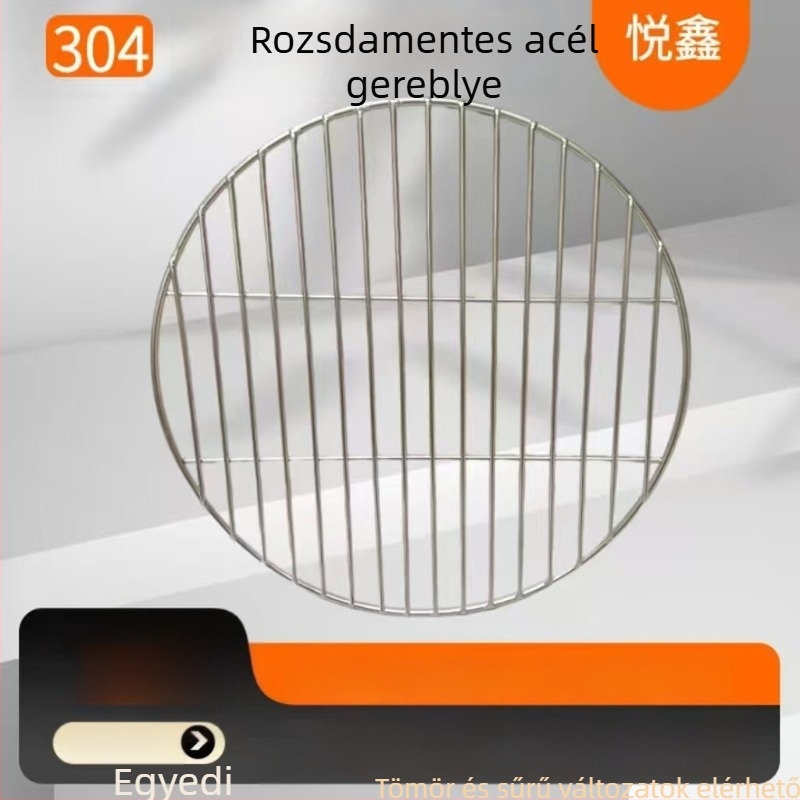 Személyre szabott 304 rozsdamentes acél tömör grillrács párolt húsokhoz; tapadásmentes barbecue háló