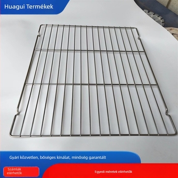 Rozsdamentes acél BBQ háló kempingezéshez — multifunkciós grillrács hús sütéséhez, sütemény szárításához és kenyérsütéshez