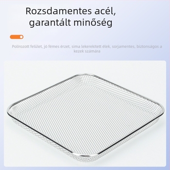 304 rozsdamentes acél sütőrács és hálós kosár, élelmiszer-minőség