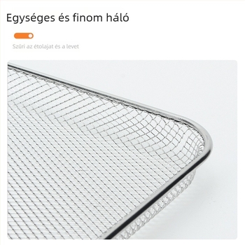 304 rozsdamentes acél sütőrács és hálós kosár, élelmiszer-minőség