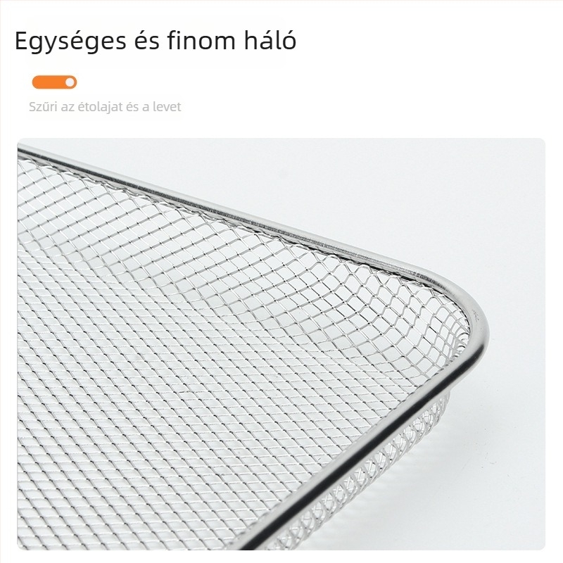 304 rozsdamentes acél sütőrács és hálós kosár, élelmiszer-minőség
