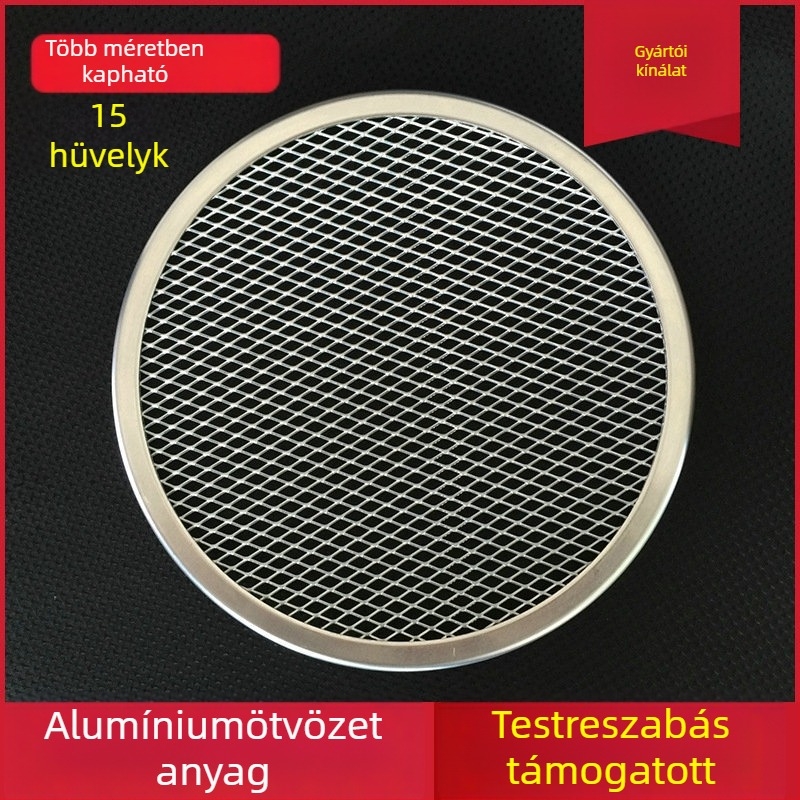 15 hüvelykes kör alakú alumínium pizza sütő rács