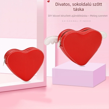 Szív alakú crossbody táska DIY anyagkészlet — kreatív Valentin-napi ajándék