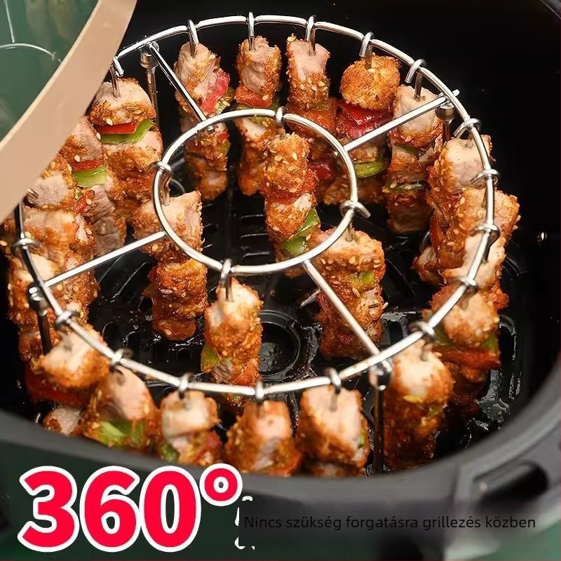 Élelmiszer-minőségű rozsdamentes acél nyársak háztartási függőleges grillhez