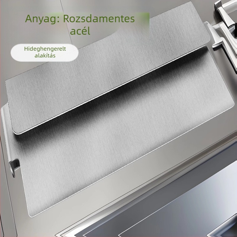 Zsírvédő grillserpenyőhöz, Blackstone-kompatibilis, négyzet alakú fém, rozsdaálló