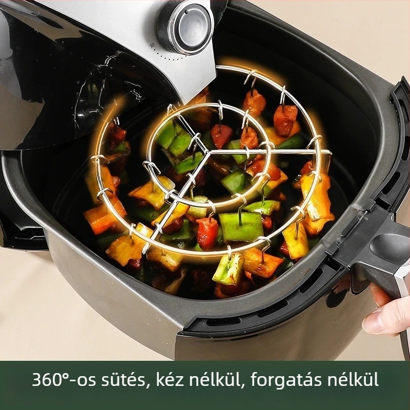 Kör alakú függő nyársállvány sütőhöz és légsütőhöz, vertikális, 24 nyárssal