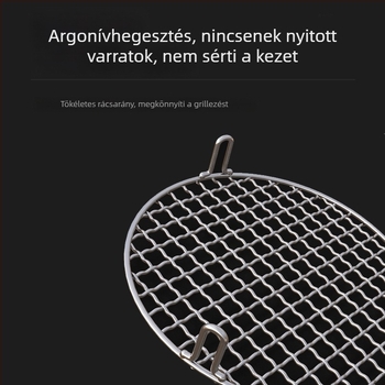 Rozsdamentes acélból készült kerek grillrács lábakkal elektromos kerámia tűzhelyhez