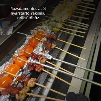 Japán stílusú lámpatartó grillsütőhöz, szénnel való grillezéshez, rozsdamentes acél