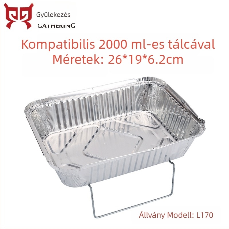 Egyszer használatos, hordozható csomagolóállvány egyéni hot pothoz и 255/266 grillezett halas tálhoz