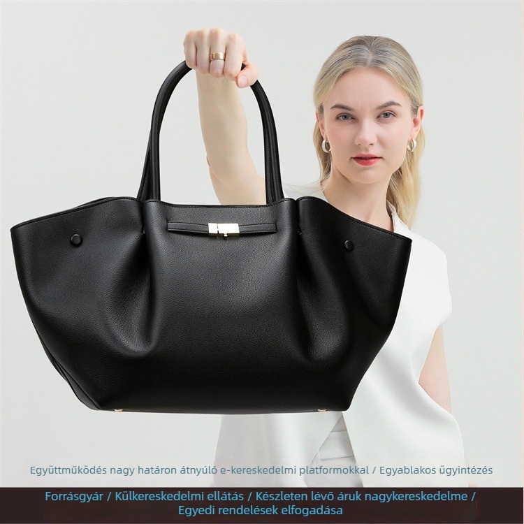 Lychee mintás szárnyas tote táska, nagy kapacitású, váll- és kézi hordozásra, New York-i stílus, elegáns megjelenés