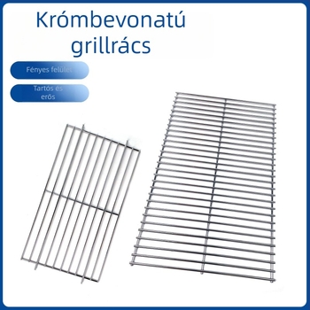 Személyre szabható krómozott kültéri grillrács rozsdamentes acélból
