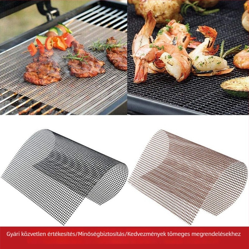 Teflon grill alátét, magas hőmérsékletnek ellenálló, tapadásmentes