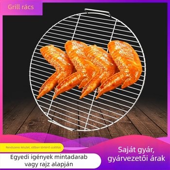 Rozsdamentes acél vastagított kerek grillrács kültéri grillhez