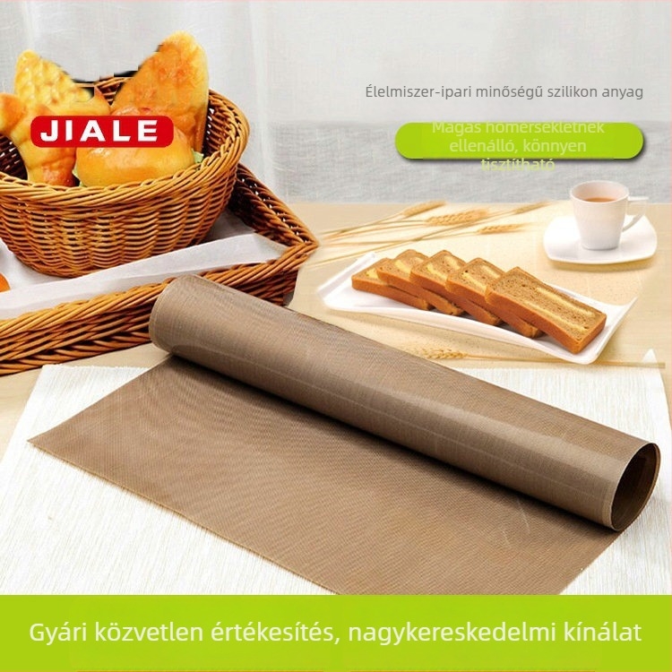 Magas hőmérsékletnek ellenálló teflon grill mat, kültéri grillezéshez