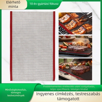 Teflon hálószálas szalag magas hőmérsékleten, élelmiszerbiztonságos szállítószalag a szárításhoz, kültéri grills háló matrac