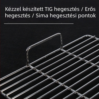 Rozsdamentes acél téglalap alakú grillháló — testreszabható kültéri grillrács