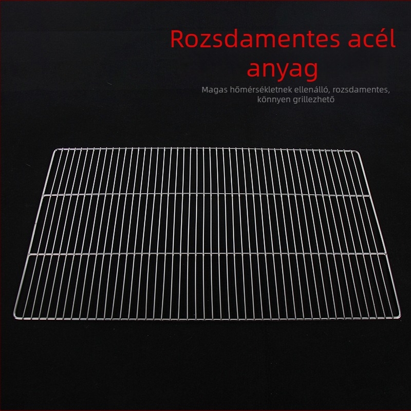 Rozsdamentes acél téglalap alakú grillháló — testreszabható kültéri grillrács