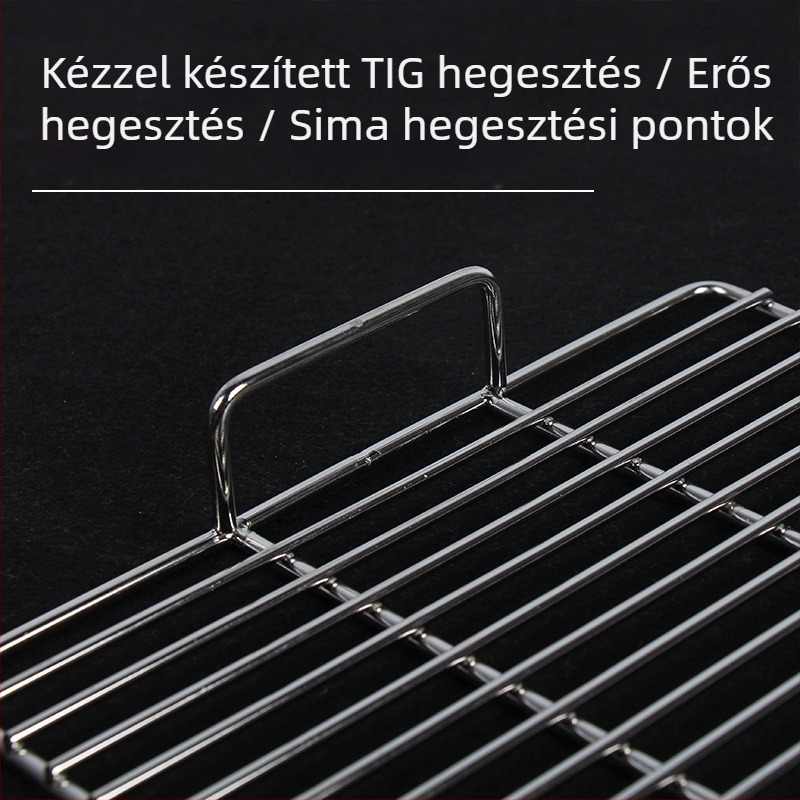 Rozsdamentes acél téglalap alakú grillháló — testreszabható kültéri grillrács