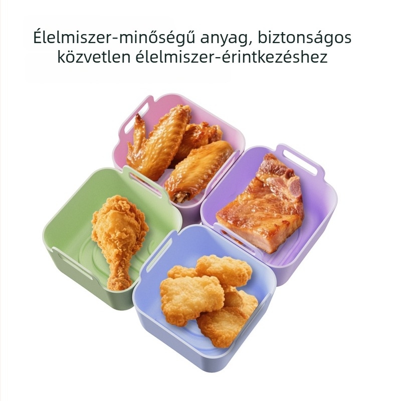 Szilikon belső bevonat fritőzhöz és sütőedényhez – többfunkciós, újrafelhasználható grillmat, magas hőmérséklet-állóság