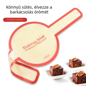 Hollandiai tésztaátviteli matrac, csúszásmentes sütőmat, hosszú fogantyúval